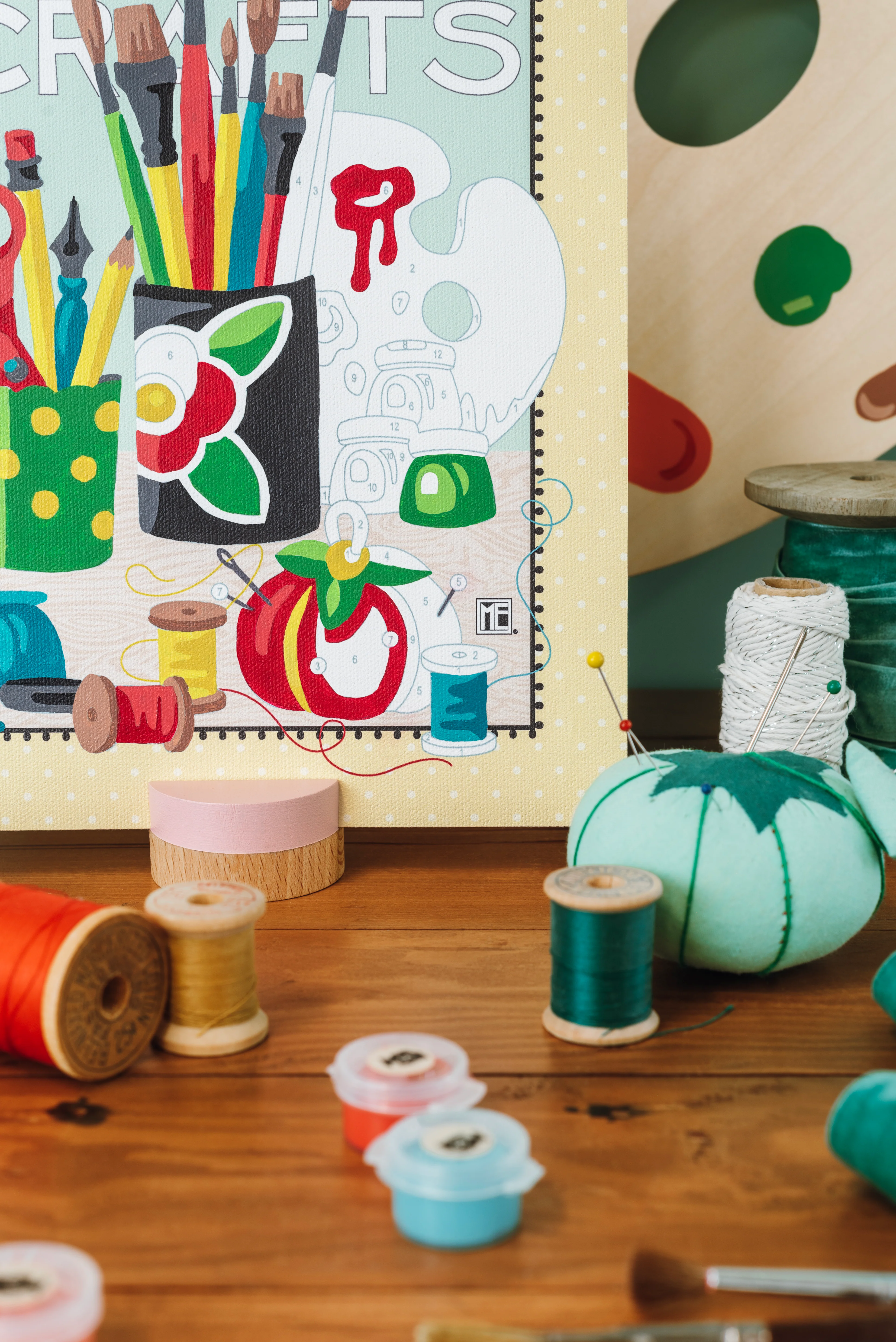 Mary's Craft Table Paint-by-Number Kit - Image 4