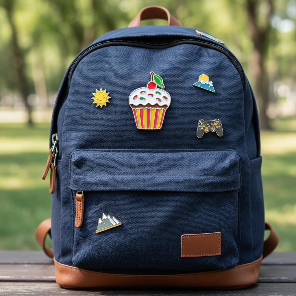 Cupcake Enamel Art Pin - Image 3