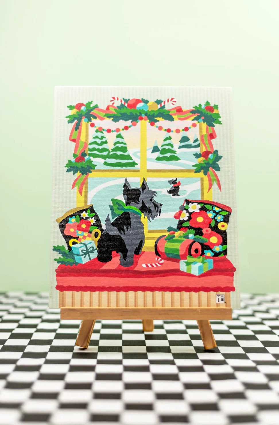 Happy Paw-lidays Paint-by-Number Kit - Image 4