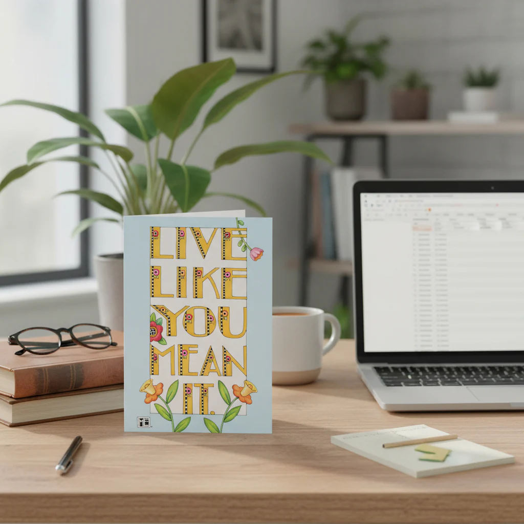 Live Like You Mean It Greeting Card - Image 3